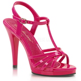 Roze Lak 12 cm FLAIR-420 Dames Sandalen met Hak