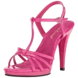 Roze Lak 12 cm FLAIR-420 Dames Sandalen met Hak