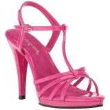 Roze Lak 12 cm FLAIR-420 Dames Sandalen met Hak