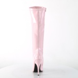Roze Lak 13 cm SEDUCE-2000 Dameslaarzen met hak voor Heren
