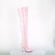 Roze Lak 13 cm SEDUCE-3000 Overknee Laarzen voor Heren