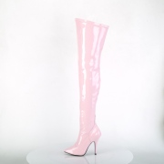 Roze Lak 13 cm SEDUCE-3000 overknee laarzen met hakken