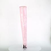 Roze Lak 13 cm SEDUCE-3000 overknee laarzen met hakken
