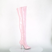 Roze Lak 13 cm SEDUCE-3000 overknee laarzen met hakken