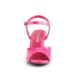 Roze Lak 8 cm BELLE-309 Hoge Hakken voor Mannen