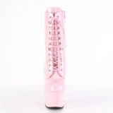 Roze Lakleer 18 cm ADORE-1020 dames enkellaarsjes met plateau