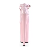 Roze Lakleer 25,5 cm BEYOND-087 super hoge hakken - extreme plateau pumps