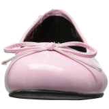 Roze Lakleer ANNA-01 grote maten ballerina´s schoenen