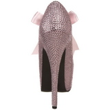 Roze Strass 14,5 cm Burlesque TEEZE-04R Hoge Pumps Schoenen Plateau