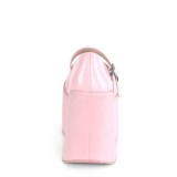 Roze Vegan 11,5 cm DEMONIA KERA-08 gothic mary jane pumps met plateau