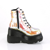 Roze glitter 11,5 cm SHAKER-52 lolita enkellaarzen wedges sleehakken