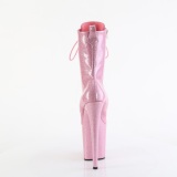 Roze glitter 20 cm dames high heels boots plateau