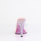 Roze mules 11,5 cm GALA-01DMM strass mules met naaldhak