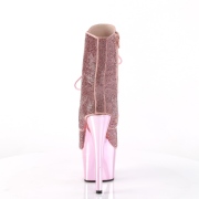 Roze strass steentjes 18 cm ADORE-1020CHRS plateau boots hoge hakken