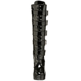 Shiny 13 cm ELECTRA-2042 buckle womens boots with platform