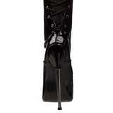 Shiny 16 cm DAGGER-3060 Overknees Boots Flat Heels