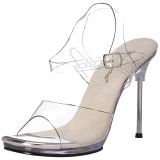 Silver 11,5 cm CHIC-08 High Heeled Stiletto Sandals