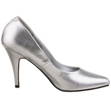 Silver Matte 10 cm VANITY-420 pointed toe pumps high heels