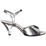 Silver Matte 8 cm BELLE-309 Womens High Heel Sandals