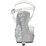 Strass steentjes 13 cm LIP-108DM damesschoenen met hoge hak