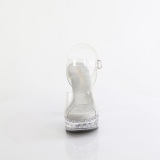 Strass steentjes 13 cm MARTINI-508SDT fabulicious poseerschoenen - fitness wedstrijd hakken