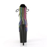 Strass steentjes boots 20 cm FLAMINGO-1020RS2 pleaser boots hoge hakken plateau