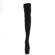 Stretch suede 18 cm ADORE-3008 Pleaser Overknee Boots