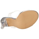 Transparant 11,5 cm CLEARLY-408MG Hoge avond sandalen met hak