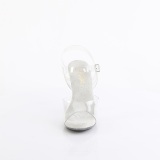 Transparant 11,5 cm CUPID-408 perspex sandalen hoge hakken