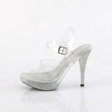 Transparant 11,5 cm ELEGANT-408-2 fabulicious poseerschoenen - fitness wedstrijd hakken