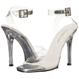 Transparant 11,5 cm GALA-06 Stiletto Sandalen met Hoge Hak