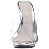 Transparant 13 cm Fabulicious POISE-501 dames slippers met hak