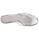 Transparant 13 cm Fabulicious POISE-501 dames slippers met hak