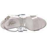 Transparant 15 cm DELIGHT-635 sandalen met naaldhak