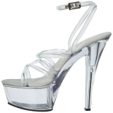 Transparant 15 cm KISS-206 Platform Schoenen met Hoge Hakken