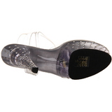 Transparant 15 cm STARDUST-608 damesschoenen met hoge hak