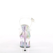 Transparant 18 cm ESTEEM-708RBP Hologram plateau hoge hakken
