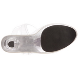Transparant 18 cm TREASURE-708 stripper sandalen paaldans schoenen