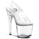 Transparant 19 cm TABOO-708 Plateau Hoge Hakken