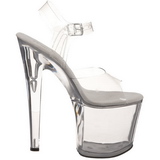 Transparant 19 cm TABOO-708 Plateau Hoge Hakken