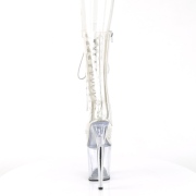 Transparant 20 cm FLAMINGO-1050C pole dance laarzen met hakken