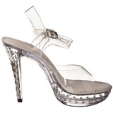 Transparant Strass 13 cm COCKTAIL-508SDT Sandalen met Hoge Hak