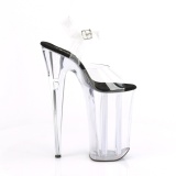 Transparante 25,5 cm BEYOND-0082 super hoge hakken - extreem high heels plateau