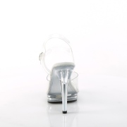 Transparante hakken 12,5 cm GLORY-508 Fabulicious sandalen hoge hakken plateau