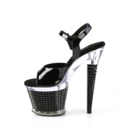 Transparante hakken 18 cm SPECTATOR-709 pleaser sandalen hoge hakken plateau