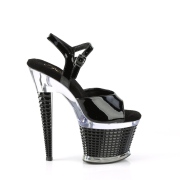 Transparante hakken 18 cm SPECTATOR-709 pleaser sandalen hoge hakken plateau