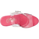 Transparante hakken 18 cm STARDUST-708T pleaser sandalen hoge hakken plateau