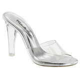 Transparent 11,5 cm CLEARLY-401 Plateau Women Mules Shoes