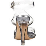 Transparent 11,5 cm CLEARLY-406 High Heeled Evening Sandals