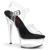 Transparent 15 cm EXCITE-608 Pole dancing high heels shoes